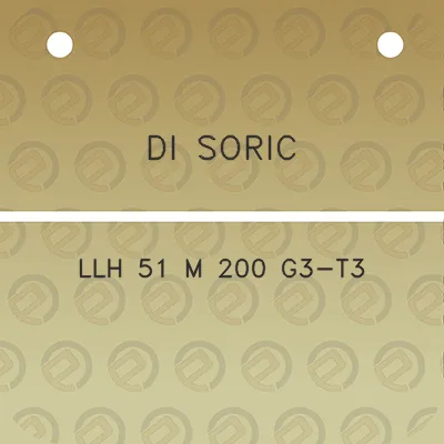 di-soric-llh-51-m-200-g3-t3