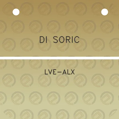 di-soric-lve-alx