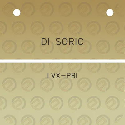 di-soric-lvx-pbi