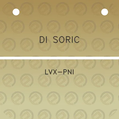 di-soric-lvx-pni