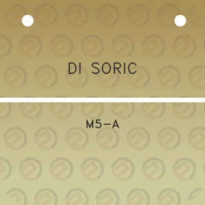 di-soric-m5-a