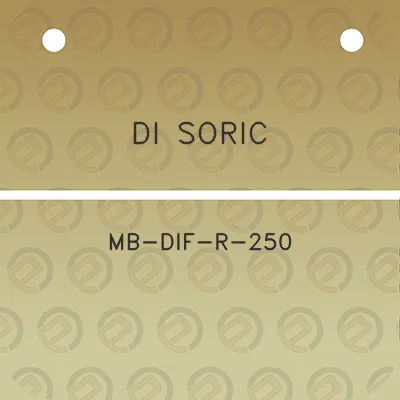 di-soric-mb-dif-r-250