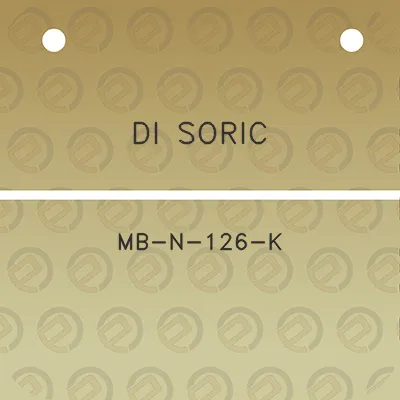 di-soric-mb-n-126-k