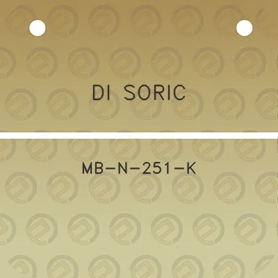 di-soric-mb-n-251-k