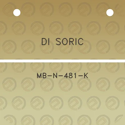 di-soric-mb-n-481-k