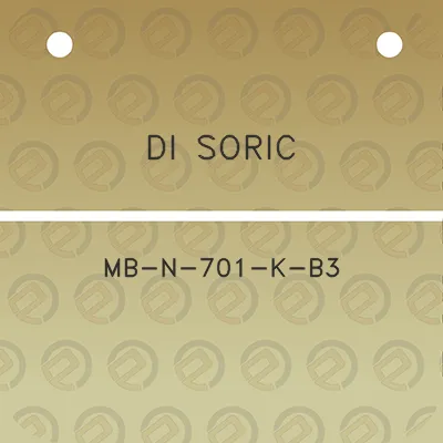 di-soric-mb-n-701-k-b3