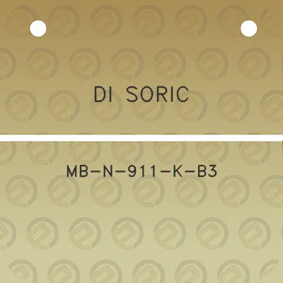 di-soric-mb-n-911-k-b3