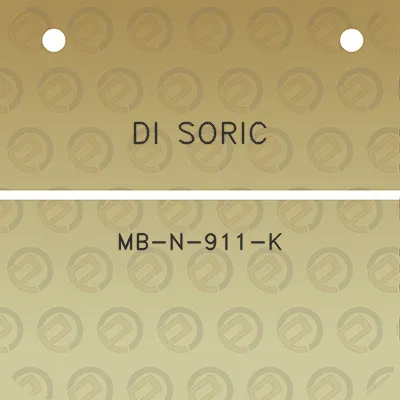 di-soric-mb-n-911-k