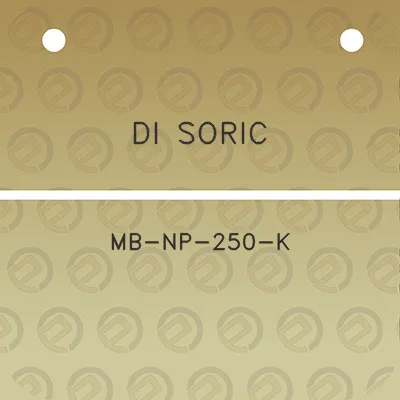 di-soric-mb-np-250-k