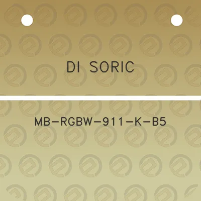 di-soric-mb-rgbw-911-k-b5