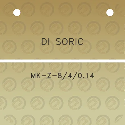 di-soric-mk-z-84014