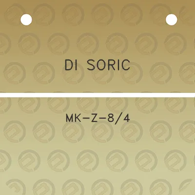 di-soric-mk-z-84