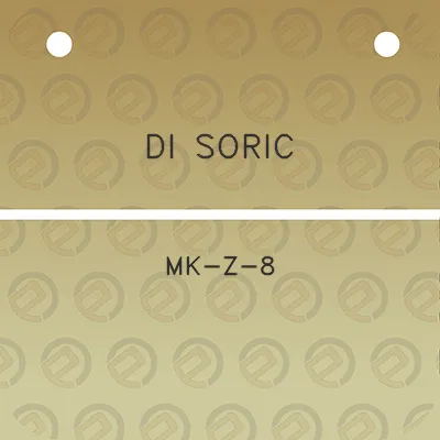 di-soric-mk-z-8