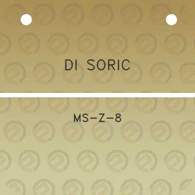 di-soric-ms-z-8