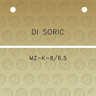 di-soric-mz-k-865