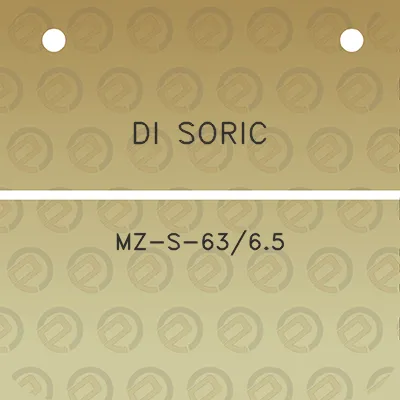 di-soric-mz-s-6365