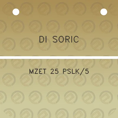 di-soric-mzet-25-pslk5