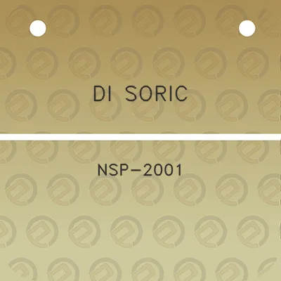 di-soric-nsp-2001