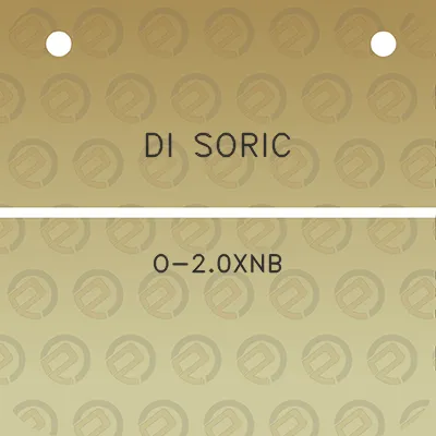 di-soric-o-20xnb