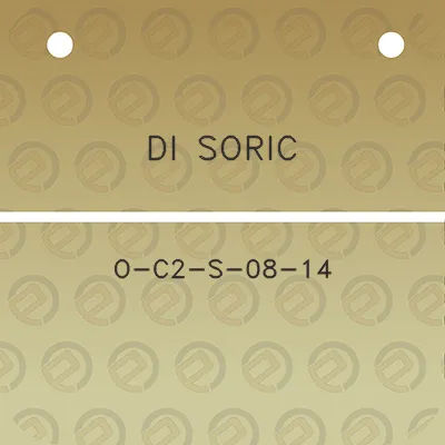 di-soric-o-c2-s-08-14