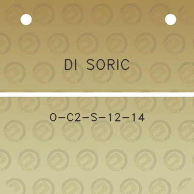 di-soric-o-c2-s-12-14