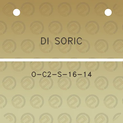 di-soric-o-c2-s-16-14