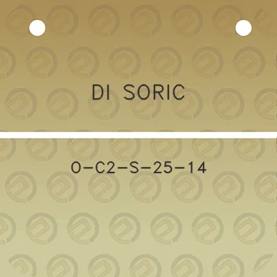 di-soric-o-c2-s-25-14