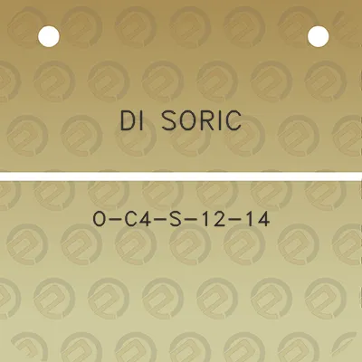 di-soric-o-c4-s-12-14