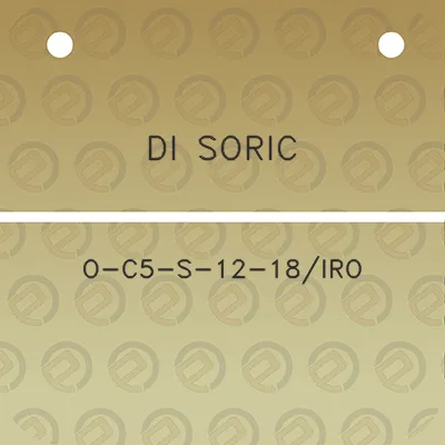 di-soric-o-c5-s-12-18iro