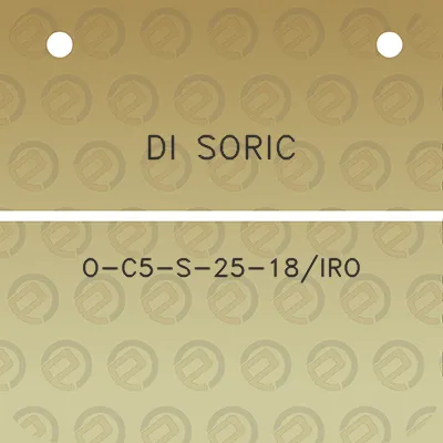 di-soric-o-c5-s-25-18iro