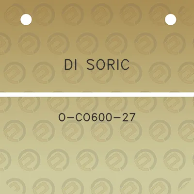 di-soric-o-co600-27