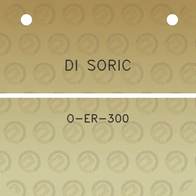 di-soric-o-er-300