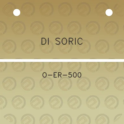 di-soric-o-er-500