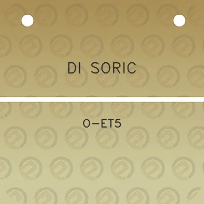 di-soric-o-et5