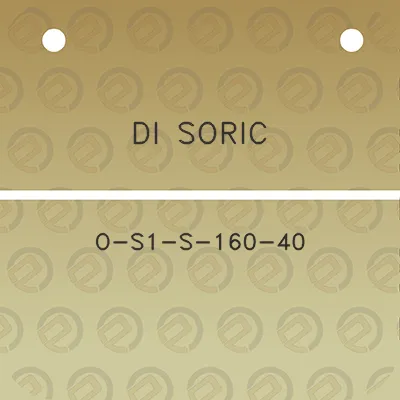 di-soric-o-s1-s-160-40