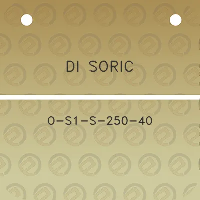 di-soric-o-s1-s-250-40