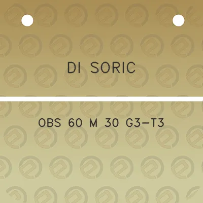 di-soric-obs-60-m-30-g3-t3