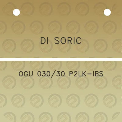 di-soric-ogu-03030-p2lk-ibs