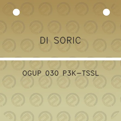 di-soric-ogup-030-p3k-tssl