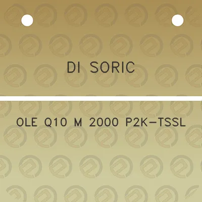 di-soric-ole-q10-m-2000-p2k-tssl