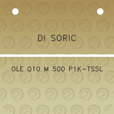 di-soric-ole-q10-m-500-p1k-tssl