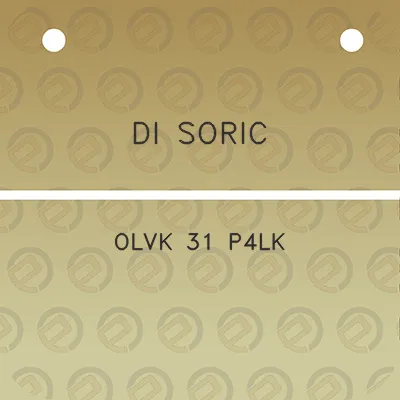 di-soric-olvk-31-p4lk