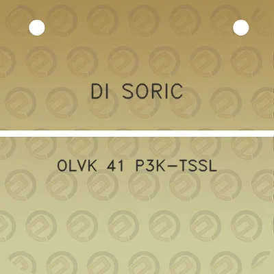 di-soric-olvk-41-p3k-tssl