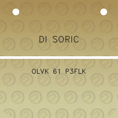 di-soric-olvk-61-p3flk