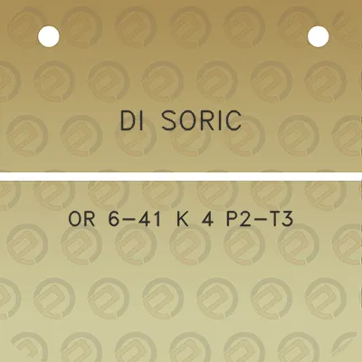 di-soric-or-6-41-k-4-p2-t3