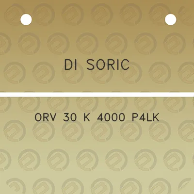 di-soric-orv-30-k-4000-p4lk