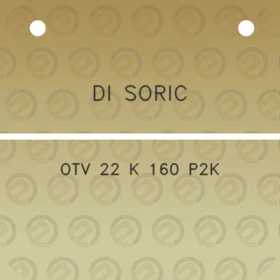 di-soric-otv-22-k-160-p2k