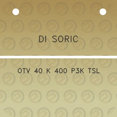 di-soric-otv-40-k-400-p3k-tsl