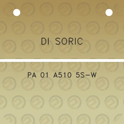 di-soric-pa-01-a510-5s-w