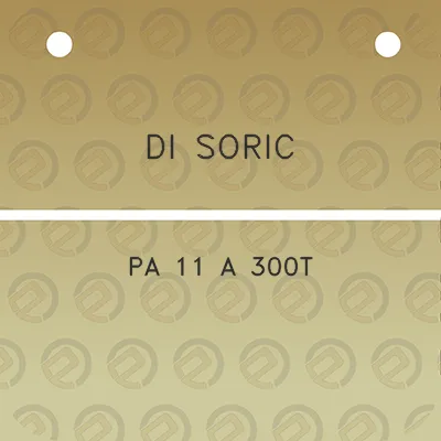 di-soric-pa-11-a-300t